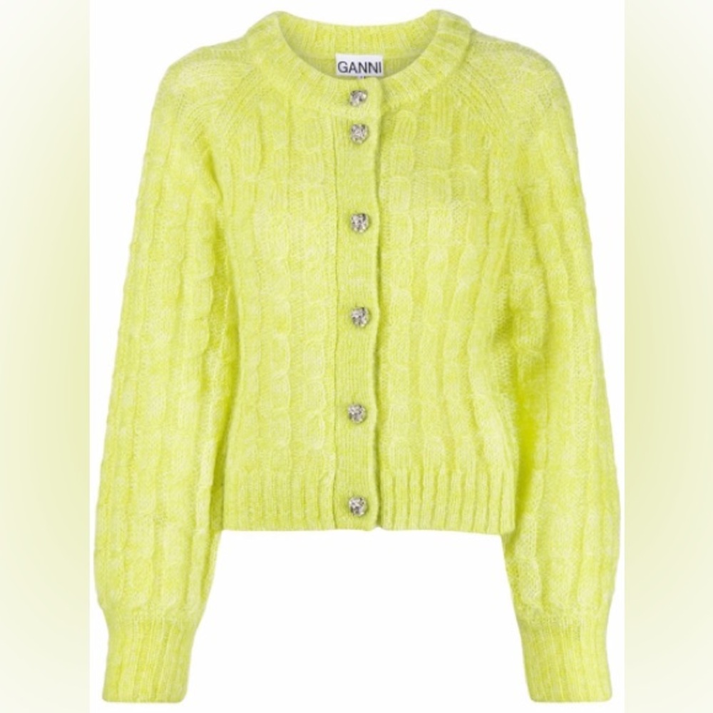 Ganni Cable Knit Cardigan sz small